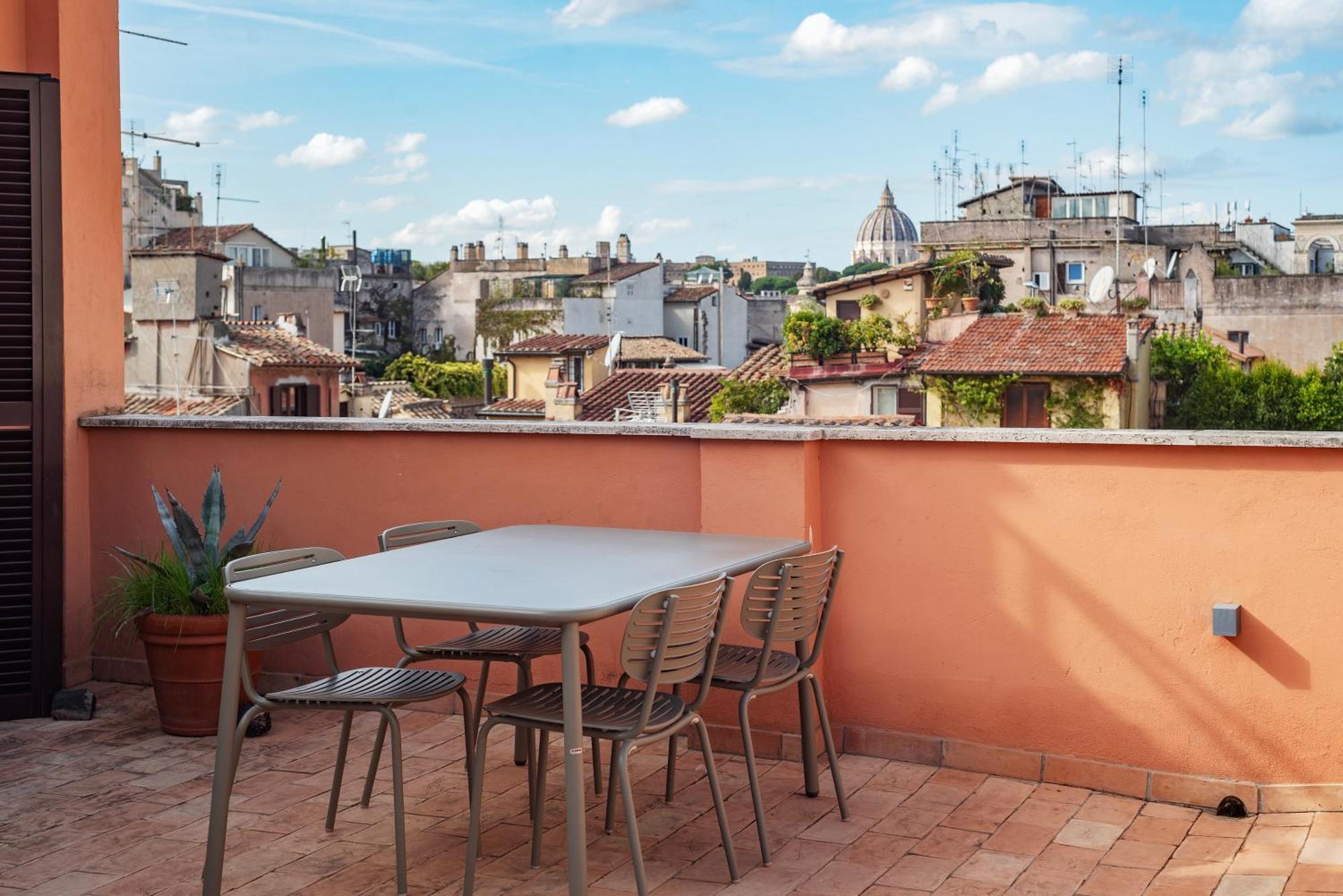 Apartment With Terrace In Via Del Pellegrino - FromhometoRoma Dış mekan fotoğraf