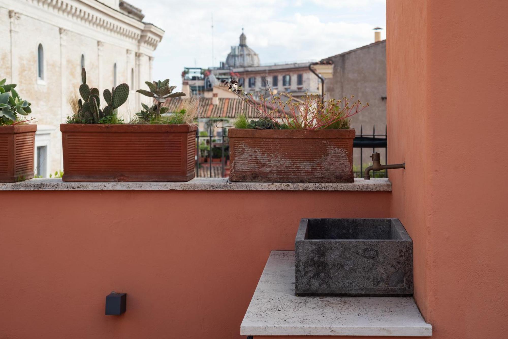 Apartment With Terrace In Via Del Pellegrino - FromhometoRoma Dış mekan fotoğraf