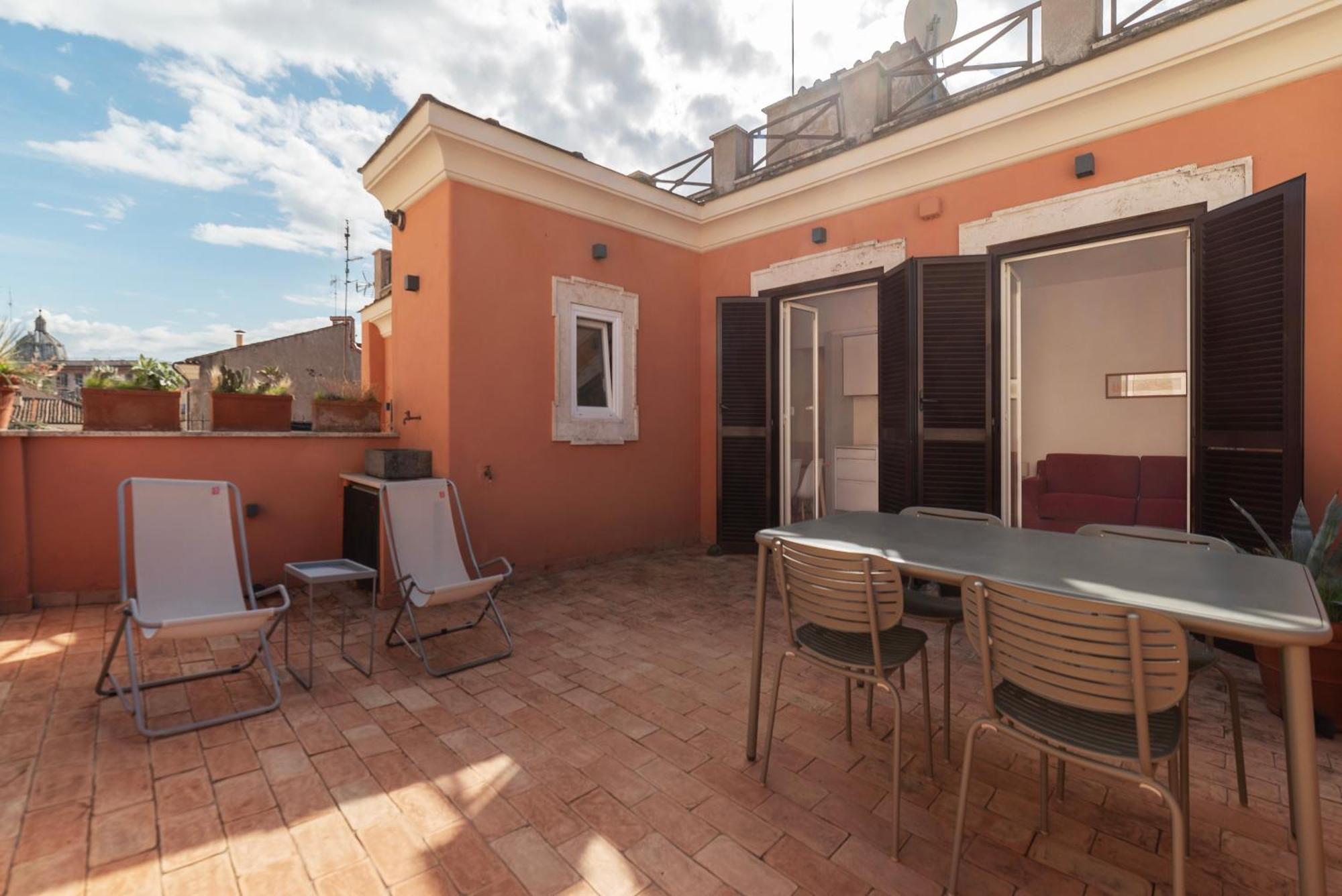 Apartment With Terrace In Via Del Pellegrino - FromhometoRoma Dış mekan fotoğraf