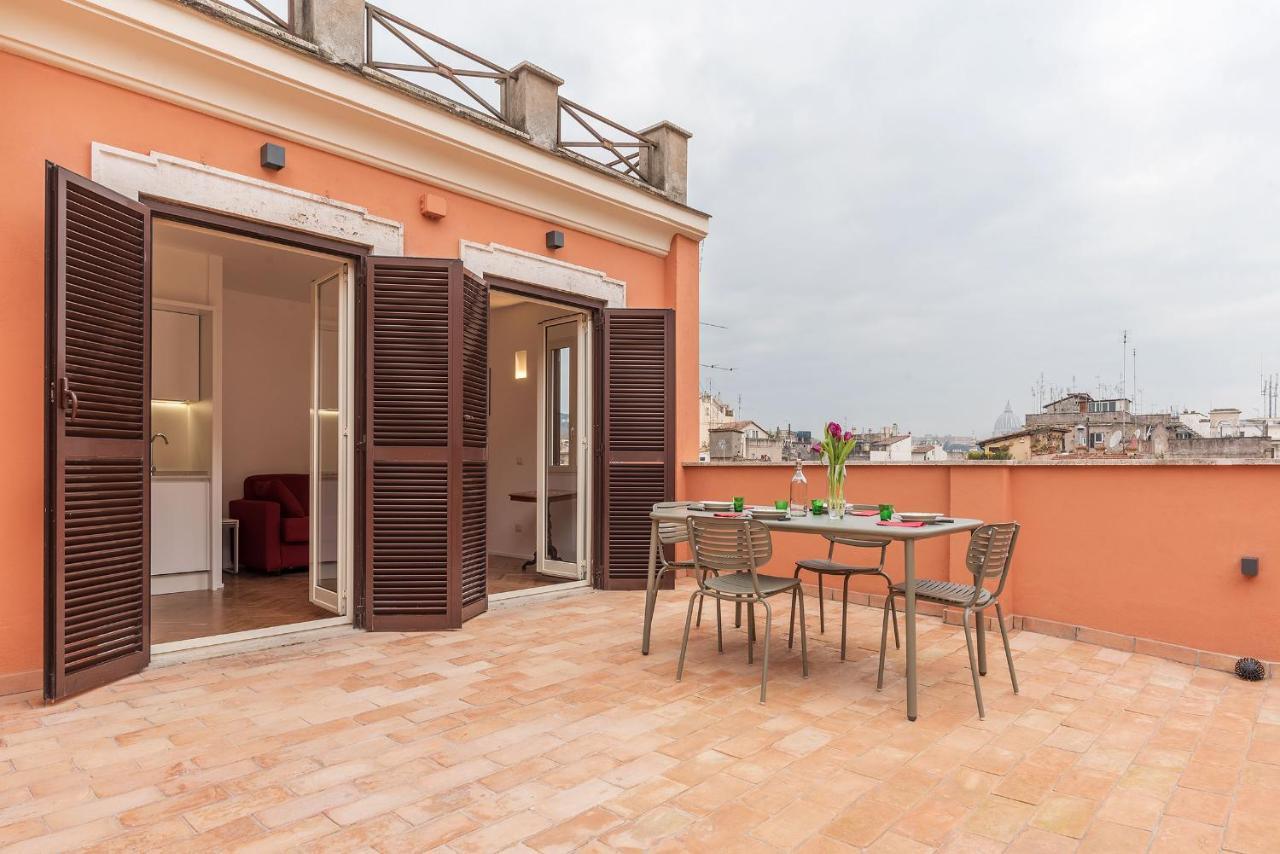 Apartment With Terrace In Via Del Pellegrino - FromhometoRoma Dış mekan fotoğraf